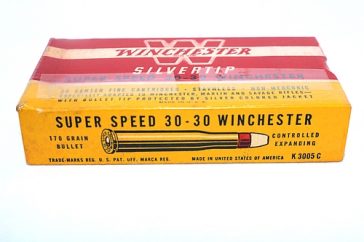 20 Round Box of Vintage Winchester SilverTip Super Speed 30-30 Ammunition