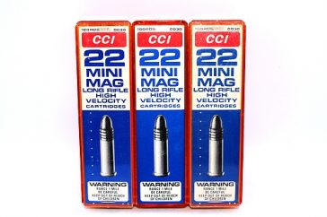 300 Rounds of Vintage CCI 22 Mini Mag LR, High Velocity Cartridges