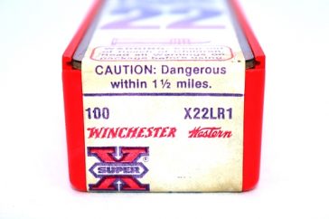 Vintage Winchester Super X Extra Power 22LR Cartridges (100)