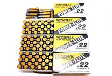 4 Boxes of Vintage Federal High Velocity .22LR Cartridges (182 Rounds Total)